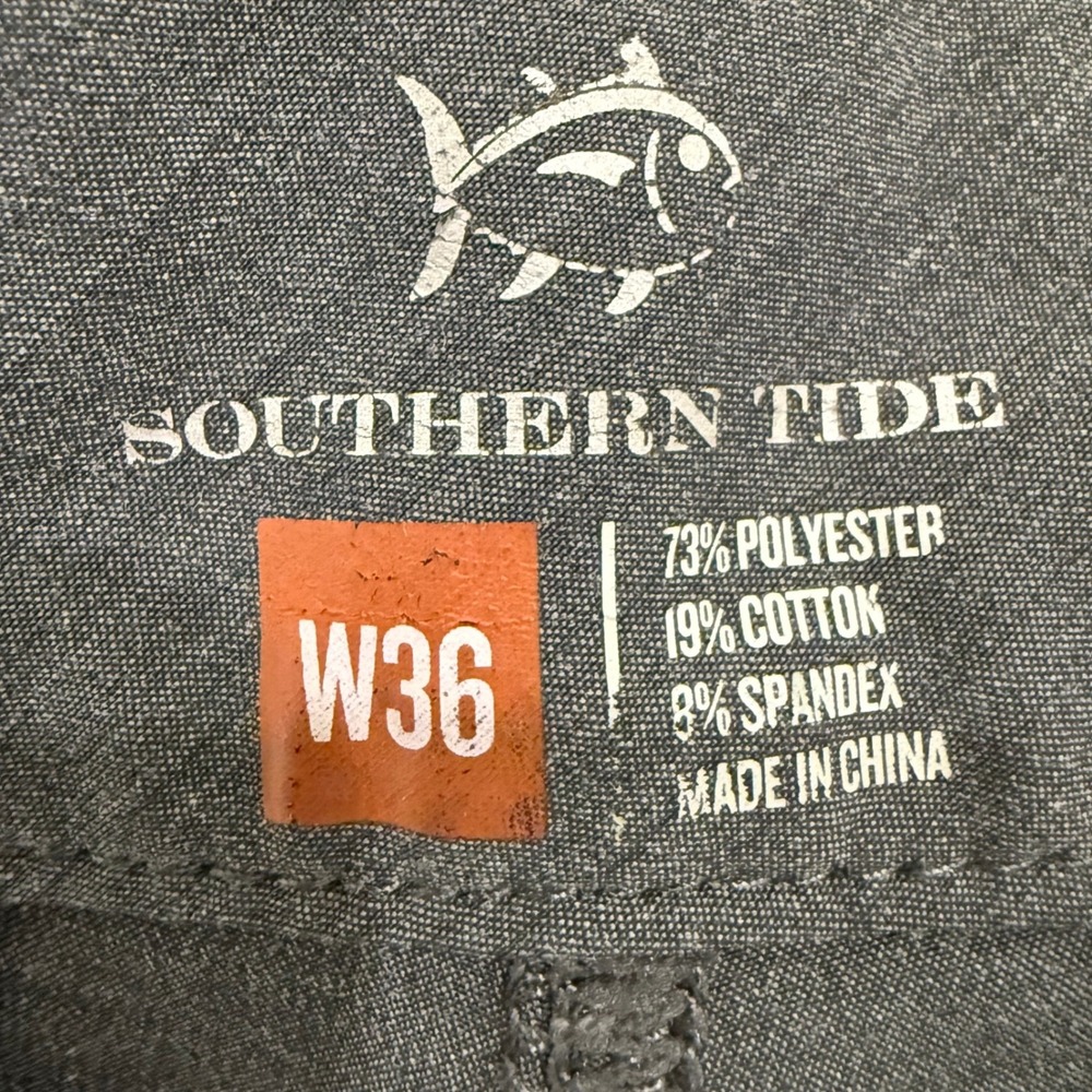 Southern Tide Golf Shorts Heather Gray Performance Stretch Mens W36 - Picture 5 of 7